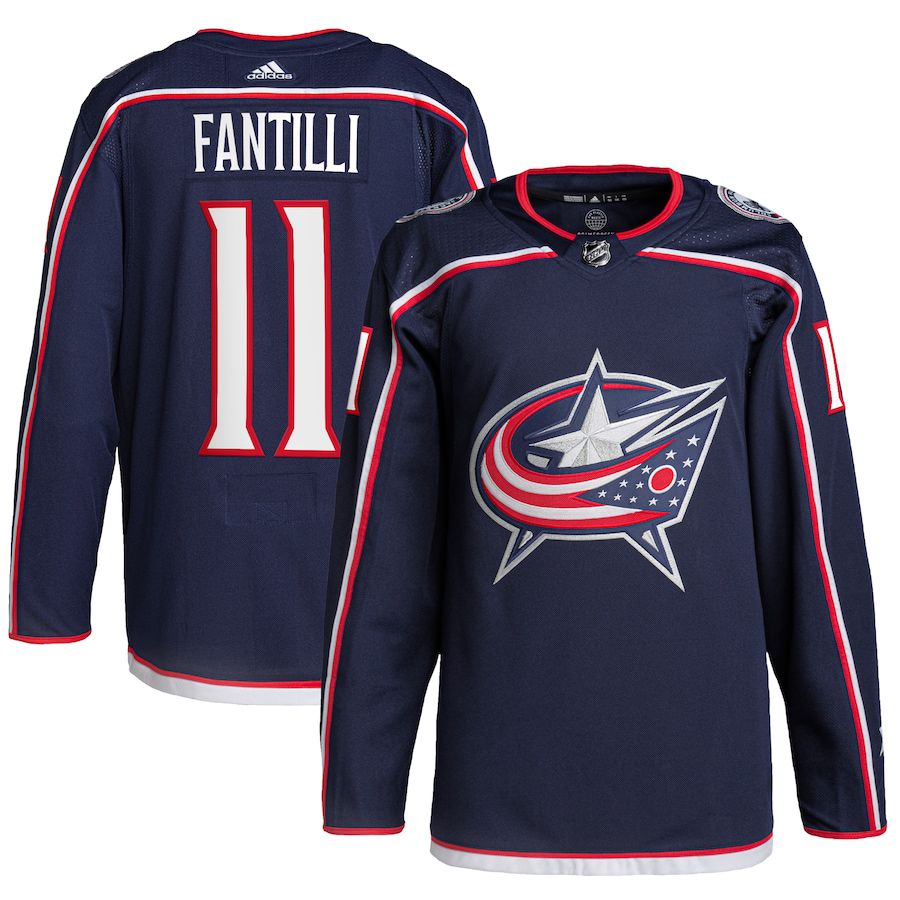 Men Columbus Blue Jackets #11 Adam Fantilli adidas Navy Home Primegreen Authentic Pro Player NHL Jersey->women nhl jersey->Women Jersey
